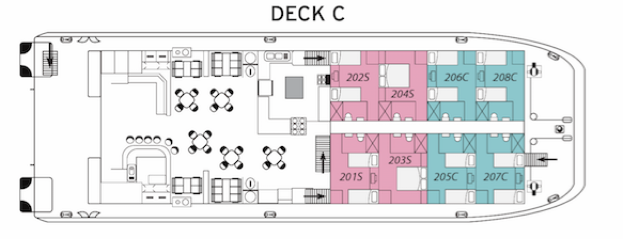 Coral Expeditions Coral Expeditions II Deck Plans Deck C.png